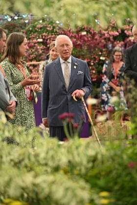 Entertainment Themen der Woche KW21 Entertainment Bilder des Tages . 19 05 2025. London, United Kingdom. King Charles III and Queen Camilla during a visit to the Chelsea Flower Show, United Kingdom.  xPoolx xi-Imagesx IIM-25956-0013