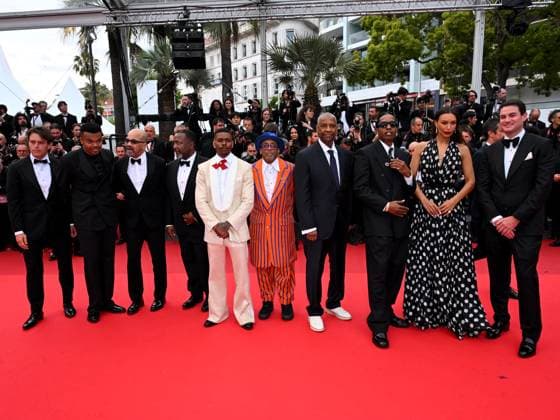 Cannes, 78th Cannes Film Festival 2025 - evening 7 - Red Carpet of the film Highest 2 Lowest Cannes, 78th Cannes Film Festival 2025 - evening 7 - Red Carpet of the film Highest 2 Lowest In the photo: Lan Fox, Wendell Pierce, Elijah Wright, Jeffrey Wright, Aubrey Joseph, Spike Lee, Ilfenesh Hadera, Denzel Washington, A Rocky, Jason Michael Berman Cannes France Copyright: xIPA ABACAx