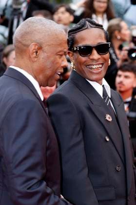 Denzel Washington und ASAP Rocky bei der Premiere des Kinofilms Highest 2 Lowest auf dem Festival de Cannes 2025 78. Internationale Filmfestspiele von Cannes im Palais des Festivals. Cannes, 19.05.2025