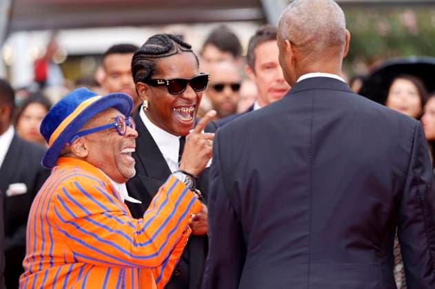Spike Lee, ASAP Rocky und Denzel Washington bei der Premiere des Kinofilms Highest 2 Lowest auf dem Festival de Cannes 2025 78. Internationale Filmfestspiele von Cannes im Palais des Festivals. Cannes, 19.05.2025
