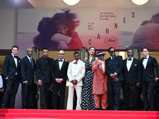 Cannes, 78th Cannes Film Festival 2025 - evening 7 - Red Carpet of the film Highest 2 Lowest Cannes, 78th Cannes Film Festival 2025 - evening 7 - Red Carpet of the film Highest 2 Lowest . Pictured: Jason Michael Berman, Denzel Washington, Elijah Wright, Jeffrey Wright, Aubrey Joseph, Ilfenesh Hadera, Spike Lee, A Rocky, Wendell Pierce and Alan Fox Cannes France  Copyright: xIPA ABACAx