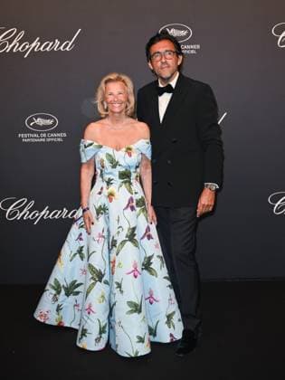 Cannes, 78th Cannes Film Festival 2025 - evening 7 - Chopard Universe Dinner 2025 - In the photo:, Iris Knobloch and Francois Breavoine  Copyright: xSimonexComix xipa-agency.netx xPoolxPhotoxEventsx05x IPA_Agency_IPA57946231