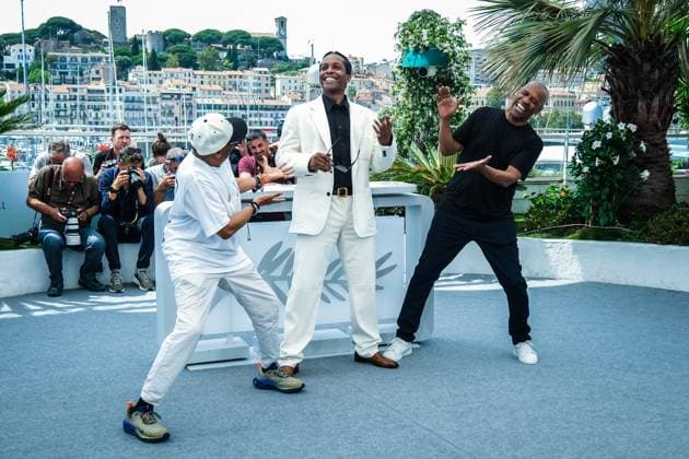 Photocall for Highest 2 Lowest , Palais des Festivals, Cannes, France Spike Lee, A$AP Rocky and Denzel Washington seen at the Photocall for Highest 2 Lowest during the 78th Festival de Cannes (Cannes International Film Festival) at Palais des Festivals, Cannes, , France on 19 May 2025. Picture, Credit:Julie Edwards Avalon France, French Riviera, Cannes, Palais des Festivals  Copyright: xJuliexEdwardsx xAvalonx 1001057278