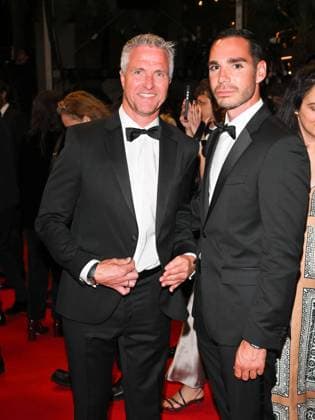 Cannes, Italy: Cannes, 78th Cannes Film Festival 2025 - evening 7 - red carpet of the film Alpha - In the photo: Ralf Schumacher with his boyfriend Etienne Cannes Italy  - ZUMAp169 20250519_zea_p169_2277 Copyright: xAlbertoxTerenghix