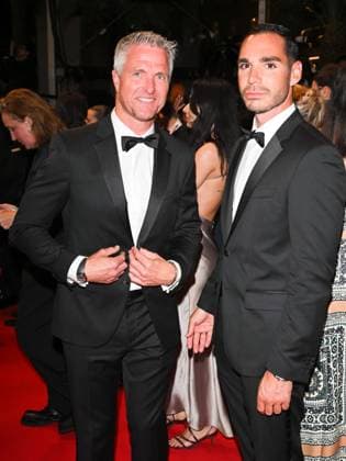 Cannes, Italy: Cannes, 78th Cannes Film Festival 2025 - evening 7 - red carpet of the film Alpha - In the photo: Ralf Schumacher with his boyfriend Etienne Cannes Italy  - ZUMAp169 20250519_zea_p169_2278 Copyright: xAlbertoxTerenghix