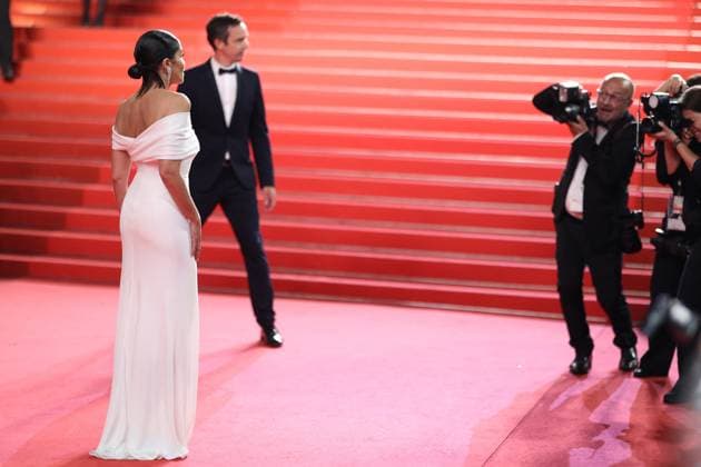 Cannes - Alpha Screening JD Leila Bekhti during the Alpha red carpet at the 78th annual Cannes Film Festival at Palais des Festivals on May 19, 2025 in Cannes, France. Photo by Jerome Domine ABACAPRESS.COM Cannes France  Copyright: xDominexJerome ABACAx