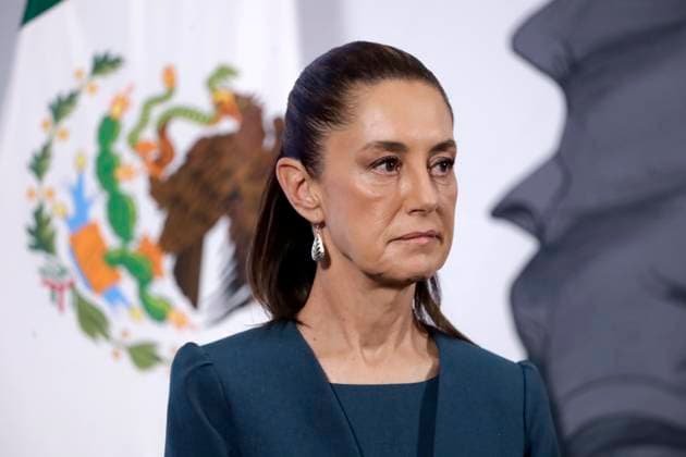 Mexico™s President Claudia Sheinbaum Holds Briefing Mexico™s President Claudia Sheinbaum Pardo, condemns the comments against the Secretary of the Navy for the incident on the Cuauhtemoc Training Ship in New York City, which left two sailors dead. on May 19, 2025 in Mexico City, Mexico. (Photo by Luis Barron Eyepix Group) Copyright: xLuisxBarron xEyepixxGroupx LB_19052025_155871