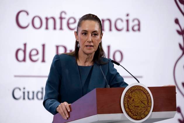 MexicoÃ¢â‚¬â ¢s President Claudia Sheinbaum Pardo, condemns the comments against the Secretary of the Navy for the incident on the Cuauhtemoc Training Ship in New York City, which left two sailors dead. on May 19, 2025 in Mexico City, Mexico. Mexico City Mexico - ZUMAe321 20250519_zia_e321_015 Copyright: xLuisxBarronx