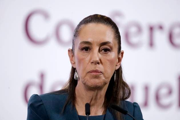 MexicoÃ¢â‚¬â ¢s President Claudia Sheinbaum Pardo, condemns the comments against the Secretary of the Navy for the incident on the Cuauhtemoc Training Ship in New York City, which left two sailors dead. on May 19, 2025 in Mexico City, Mexico. Mexico City Mexico - ZUMAe321 20250519_zia_e321_017 Copyright: xLuisxBarronx