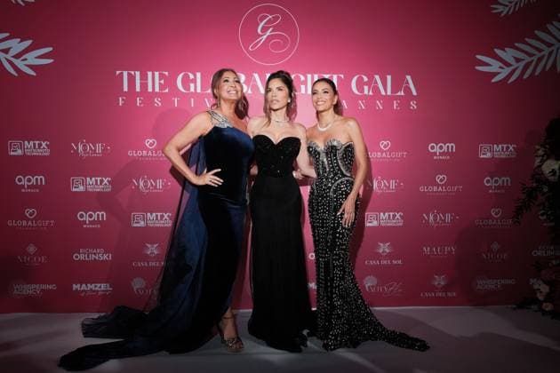 78th Cannes International Film Festival Global Gift Gala Cannes 2025 Maria Bravo, Eva Longoria, Lauren Sánchez 78th Cannes International Film Festival Global Gift Gala Cannes 2025 444720 2025 05 19 Cannes France  Copyright: xFranckxBoutonnetx xStarfacex STAR_444720_104