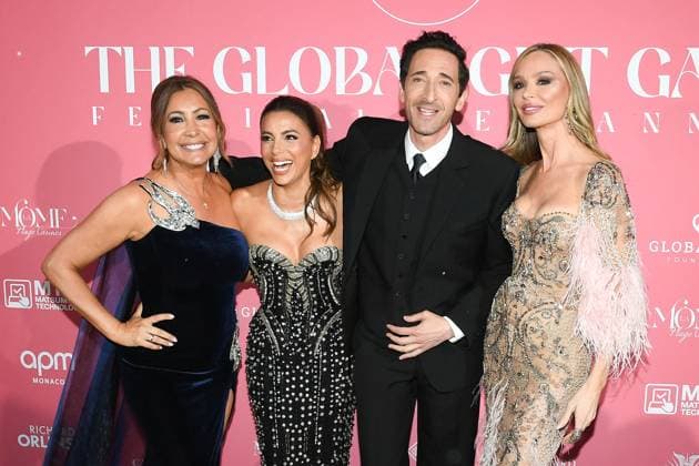 Photocall of the Globa Gift Gala during the 78th Cannes International Film Festival Maria Bravo, Eva Longoria, Adrien Brody and his partner Georgina Chapman at the photocall of the Globa Gift Gala during the 78th Cannes International Film Festival May 19th, 2025 Lionel Urman Bestimage Celebrities at the photocall of the Global Gift Gala during the 78th Internationall Cannes Film Festival May 19th, 2025 Cannes France  Copyright: xLIONELxURMANxx xBESTIMAGExLIONELxURMANxx xBESTIMAGEx