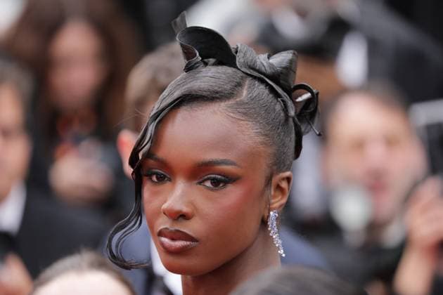 Aufnahme vom 19. Mai 2025 Leomie Anderson auf dem Red Carpet bei den 78. Filmfestspielen in Cannes, Frankreich für den Film HIGHEST 2 LOWEST .