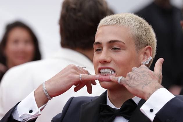 Aufnahme vom 19. Mai 2025 Matteo Sinet auf dem Red Carpet bei den 78. Filmfestspielen in Cannes, Frankreich für den Film HIGHEST 2 LOWEST .