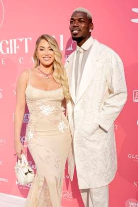 Paul Pogba mit Ehefrau Maria Zulay Pogba Salaues bei der Global Gift Gala 2025 auf dem Festival de Cannes 2025 78. Internationale Filmfestspiele von Cannes im La MÃ me Plage. Cannes, 19.05.2025