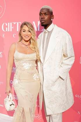 Paul Pogba mit Ehefrau Maria Zulay Pogba Salaues bei der Global Gift Gala 2025 auf dem Festival de Cannes 2025 78. Internationale Filmfestspiele von Cannes im La MÃ me Plage. Cannes, 19.05.2025