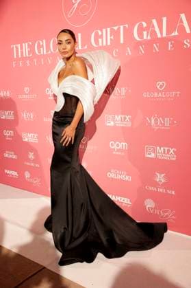 Carolina Guerra bei der Global Gift Gala 2025 auf dem Festival de Cannes 2025 78. Internationale Filmfestspiele von Cannes im La MÃ me Plage. Cannes, 19.05.2025