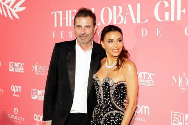 Richard Orlinski und Eva Longoria bei der Global Gift Gala 2025 auf dem Festival de Cannes 2025 78. Internationale Filmfestspiele von Cannes im La MÃ me Plage. Cannes, 19.05.2025