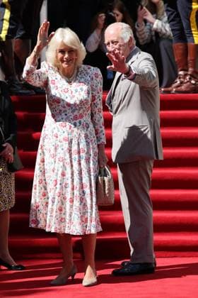 . 20 05 2025. London, United Kingdom. King Charles III and Queen Camilla at Canada House in London, to mark 100 years since it opened in June 1925  xStephenxLockx xi-Imagesx IIM-25957-0003