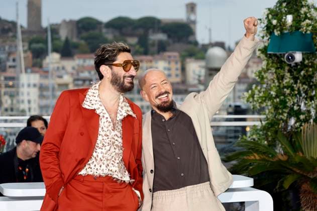Fares Fares und Tarik Saleh beim Photocall zum Kinofilm Eagles of the Republic auf dem Festival de Cannes 2025 78. Internationale Filmfestspiele von Cannes am Palais des Festivals. Cannes, 20.05.2025
