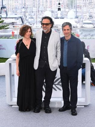 Cannes, 78th Cannes Film Festival 2025 - Day 8 - Photocall of the film Amores Perros Cannes, 78th Cannes Film Festival 2025 - Day 8 - Photocall of the film Amores Perros . In the photo Martha Sosa, Alejandro González Inárritu and Gael García Bernal Cannes France  Copyright: xIPA ABACAx