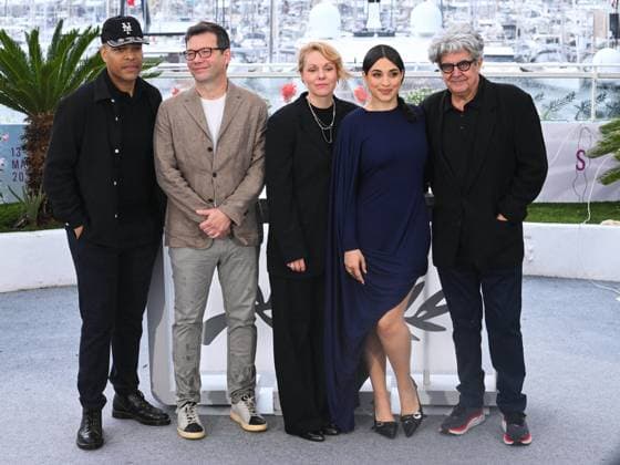 Cannes, 78th Cannes Film Festival 2025 - Day 8 - Jury Photocall Courts Métrages Et De Cinef Cannes, 78th Cannes Film Festival 2025 - Day 8 - Jury Photocall Courts Métrages Et De Cinef. In the photo Reinaldo Marcus Green, Nebojöa Slijepcevic, Maren Ade, Camélia Jordana, José María Chema Prado Cannes France  Copyright: xIPA ABACAx