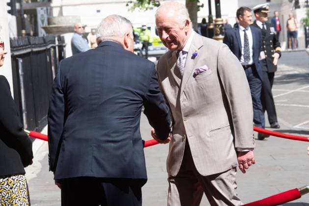 King Charles III and Queen Camilla Visit Canada House, London to Mark its 100th Anniversary - Tuesday 20 May King Charles III and Queen Camilla arrive at Canada House in London, England, UK on Tuesday 20 May, 2025 to mark the 100th Anniversary of Canada House., Credit:Justin Ng Avalon UK, England, London, Canada House  Copyright: xJustinxNgx xAvalonx 1001351874