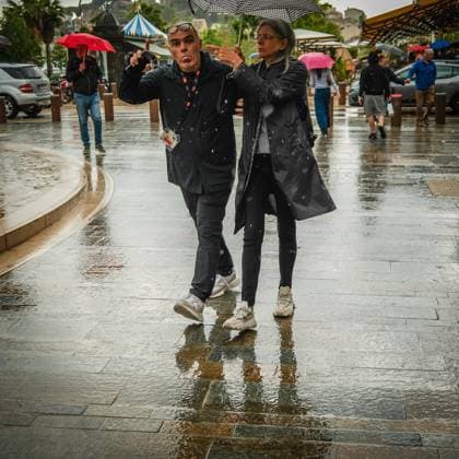 rains , Palais des Festivals, Cannes, France Atmosphere as it rains during the 78th Festival de Cannes (Cannes International Film Festival) at Palais des Festivals, Cannes, , France on 20 May 2025. Picture, Credit:Julie Edwards Avalon France, French Riviera, Cannes, Palais des Festivals Copyright: xJuliexEdwardsx xAvalonx 1001362778