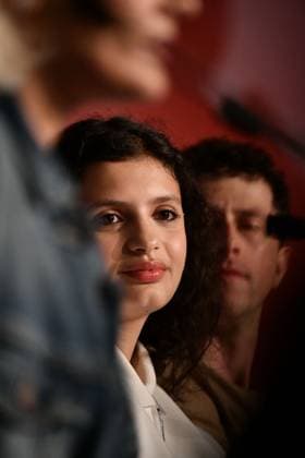 Press conference for the film Alpha Competition at the 78th Cannes International Film Festival Mélissa Boros à la conférence de presse du film Alpha Compétition lors du 78ème Festival International du Film de Cannes, le 20 mai 2025 Valentina Claret Pool Cannes Bestimage Press conference for the film Alpha Competition at the 78th Cannes International Film Festival, on May 20th, 2025 Cannes France  Copyright: xPoolxCannesx xBestimagexPoolxCannesx xBestimagex