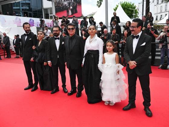 Cannes, 78th Cannes Film Festival 2025 - day 8 - red carpet of the film Un Simple Accident In the photo: Cast and crew including director JAFAR PANAHI with actors EBRAHIM AZIZI and VAHID MOBASSERI  Copyright: xSImonexComix xipa-agency.netx xPoolxPhotoxEventsx05x IPA_Agency_IPA57988574