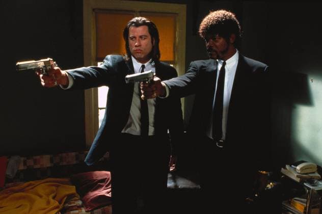 Archivbilder der Woche KW21 Pulp Fiction (1994) - filmstill John Travolta, Samuel L. Jackson in Pulp Fiction (1994) - - - EDITORIAL USE ONLY Copyright: xCAP NFSx