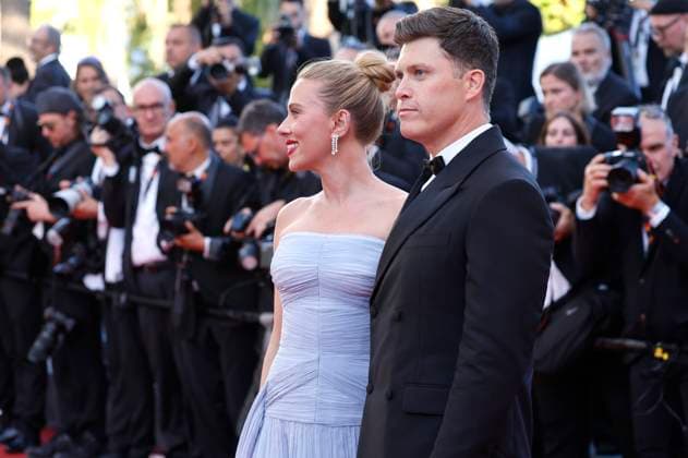 Scarlett Johansson mit Ehemann Colin Jost bei der Premiere des Kinofilms Vie privÃ e A Private Life auf dem Festival de Cannes 2025 78. Internationale Filmfestspiele von Cannes im Palais des Festivals. Cannes, 20.05.2025