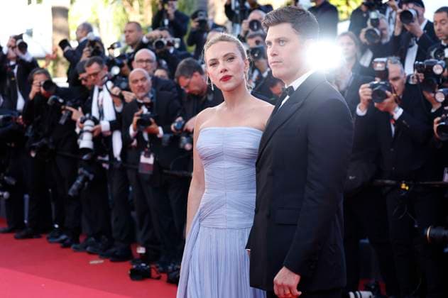 Scarlett Johansson mit Ehemann Colin Jost bei der Premiere des Kinofilms Vie privÃ e A Private Life auf dem Festival de Cannes 2025 78. Internationale Filmfestspiele von Cannes im Palais des Festivals. Cannes, 20.05.2025