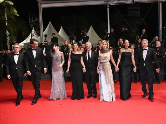 Cannes, Italy: Cannes, 78th Cannes Film Festival 2025 - Evening 8 - Red Carpet of the film Fuori In the photo: Paolo Del Brocco, Corrado Fortuna, Ippolita Di Majo, Matilda De Angelis, Mario Martone, Valeria Golino, Elodie Di Patrizi, Nicola Giuliano and Annamaria Morelli Cannes Italy  - ZUMAp169 20250520_zea_p169_1663 Copyright: xSimonexComix