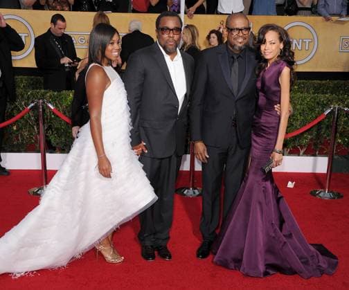 20th SAG Awards - Arrivals Clara Daniels, Lee Daniels, Forest Whitaker attends The 20th SAG Awards held at The Shrine Auditorium in Los Angeles, California on January 18th 2014. CAP DVS Debbie VanStory Los Angeles California United States Copyright: xDebbiexVanStory CapitalxPicturesx