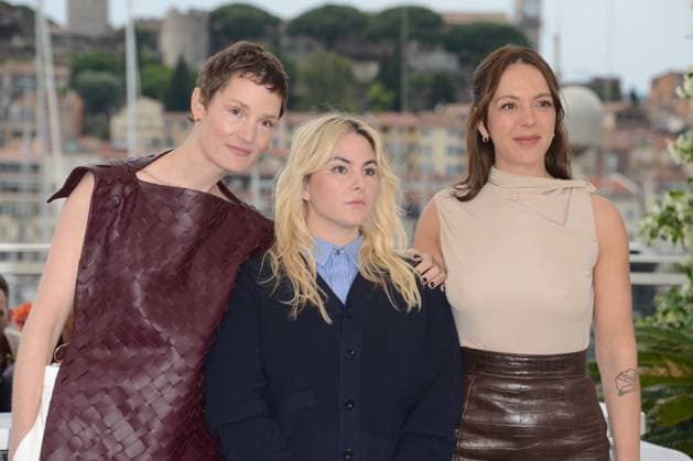 May 20, 2025, Cannes, France: CANNES, FRANCE - MAY 20: Monia Chokri, Anna Cazenave Cambet and Vicky Krieps pose during the Love Me Tender photocall at the 78th annual Cannes Film Festival at Palais des Festivals on May 20, 2025 in Cannes, France. Cannes France - ZUMAi09_ 20250520_zaf_i09_075 Copyright: xFrederickxInjimbertx