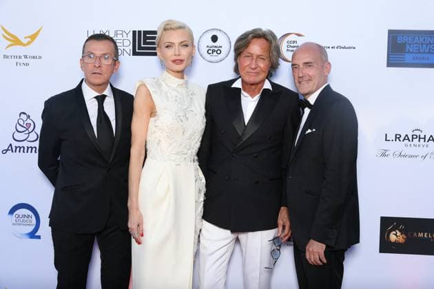Better World Fund Gala Evening at the Carlton Hotel during the 78th Cannes International Film Festival Manuel Collas de La Roche, Keni Silva, Mohamed Hadid and Gilles Muzas Better World Fund Gala Evening at the Carlton Hotel during the 78th Cannes International Film Festival on May 20, 2025 Cannes France Lionel Urman Bestimage Better World Fund Gala Evening at the Carlton Hotel during the 78th Cannes International Film Festival on May 20, 2025 Cannes France  Copyright: xLIONELxURMANxx xBESTIMAGExLIONELxURMANxx xBESTIMAGEx