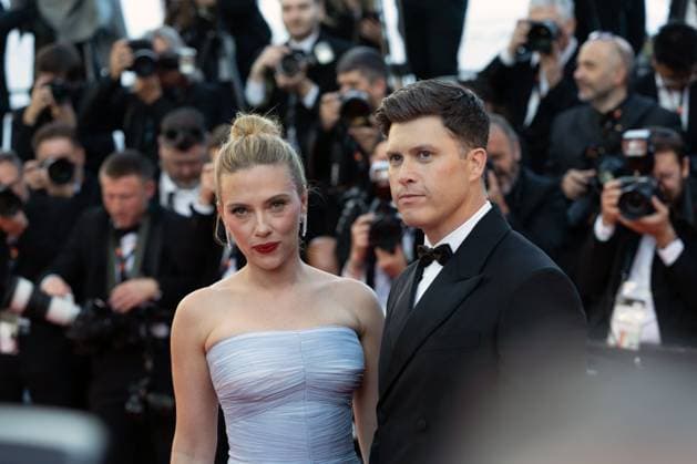 Vie PrivÃ e (A Private Life) red carpet in Cannes CANNES, FRANCE - MAY 20: Scarlett Johansson and Colin Jost attend the Vie PrivÃ e (A Private Life) red carpet at the 78th annual Cannes Film Festival at Palais des Festivals on May 20, 2025 in Cannes, France. CAP KA Kristina Afanasyeva Cannes Alpes-Maritimes France Copyright: xKristinaxAfanasyeva CapitalxPictx