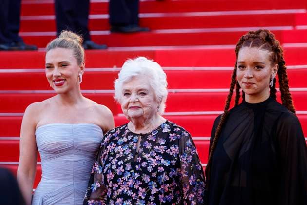 May 20, 2025, Cannes, France: Scarlett Johansson, June Squibb and Erin Kellyman arrive at the premiere of A Private Life during the 78th Cannes Film Festival at Palais des Festivals in Cannes, France, on 20 May 2025. Photo: Cannes France - ZUMAm179 20250520_zep_m179_135 Copyright: xAlecxMichaelx