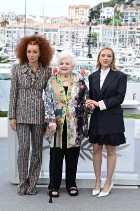 RECORD DATE NOT STATED Cannes Eleanor The Great Photocall Erin Kellyman, June Squibb and Scarlett Johansson pose during the Eleanor The Great photocall at the 78th annual Cannes Film Festival at Palais des Festivals on May 21, 2025 in Cannes, France. Photo by David Niviere ABACAPRESS.COM Cannes France  Copyright: xNivierexDavid ABACAPRESS.COMx
