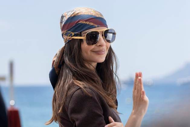Cannes Emily Ratajkowski along the Croisette MP Emily Ratajkowski plays in a commercial for Gucci along the Croisette ahead the 78th annual Cannes Film Festival on May 21, 2025 in Cannes, France. Photo by Marco Piovanotto ABACAPRESS.COM  Copyright: xPiovanottoxMarco ABACAx