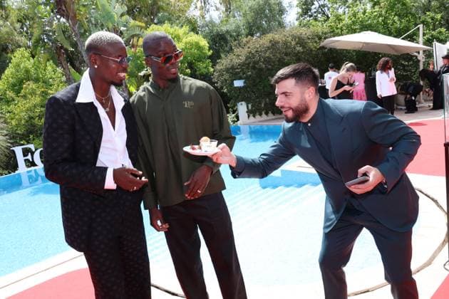 Cannes - Paul Pogba at Villa Forbes JD Paul Pogba and Florentin Pogba posing at Villa Forbes during the 78th annual Cannes Film Festival at Palais des Festivals on May 21, 2025 in Cannes, France. Photo by Jerome Domine ABACAPRESS.COM Cannes France  Copyright: xDominexJerome ABACAx