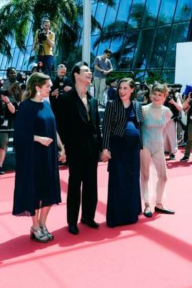 Maria Zamora, Mitch Martin, Carla Simon und Llucia Garcia bei der Premiere des Kinofilms Romeriua auf dem Festival de Cannes 2025 78. Internationale Filmfestspiele von Cannes im Palais des Festivals. Cannes, 21.05.2025