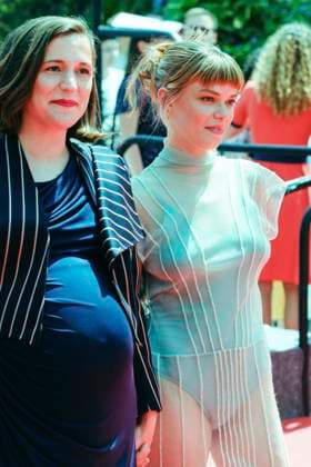Carla Simon und Llucia Garcia bei der Premiere des Kinofilms Romeriua auf dem Festival de Cannes 2025 78. Internationale Filmfestspiele von Cannes im Palais des Festivals. Cannes, 21.05.2025