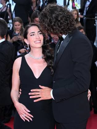 Cannes, France: Cannes, 78th Cannes Film Festival 2025 - Evening 9 - Red Carpet of the film The History of Sound In the photo: Chiara Bontempi, Gianmarco Tamberi Cannes France  - ZUMAp169 20250521_zea_p169_1000 Copyright: xTerenghi Ipax