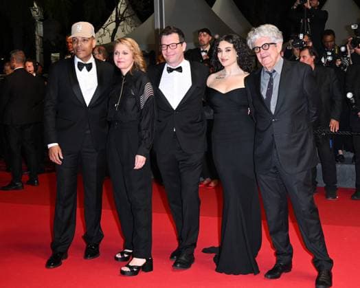 Cannes, 78th Cannes Film Festival 2025, Red Carpet Affeksjonsverdi (Sentimental Value) Cannes, 78th Cannes Film Festival 2025, Red Carpet Affeksjonsverdi (Sentimental Value) In the photo: Reinaldo Marcus Green, Maren Ade, Nebojöa Slijepcevic, José María Chema Prado Milan  Copyright: xIPA ABACAx