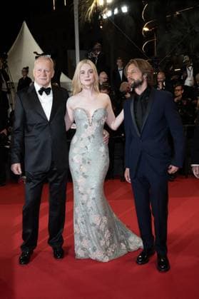 Cannes - Affeksjonsverdi Red Carpet DN Stellan Skarsgard, Elle Fanning and Anders Danielsen Lie attend the Affeksjonsverdi (Sentimental Value) red carpet at the 78th annual Cannes Film Festival at Palais des Festivals on May 21, 2025 in Cannes, France. Photo by David NIVIERE ABACAPRESS.COM CANNES France  Copyright: xNivierexDavid ABACAPRESS.COMx