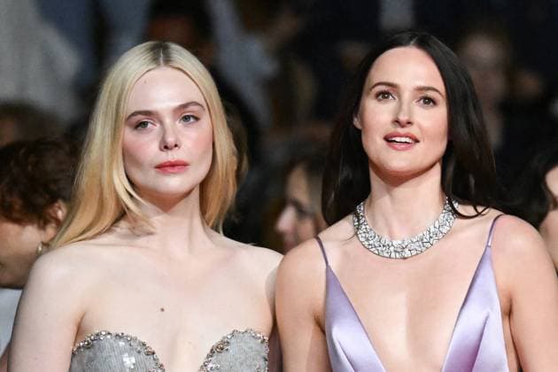 Cannes Affeksjonsverdi Premiere AM Elle Fanning and Renate Reinsve attending Affeksjonsverdi (Sentimental Value) Premiere in Cannes, France on May 21, 2025 as part of the 78th Cannes Film Festival. Photo by Aurore Marechal ABACAPRESS.COM Cannes France  Copyright: xMarechalxAurore ABACAx