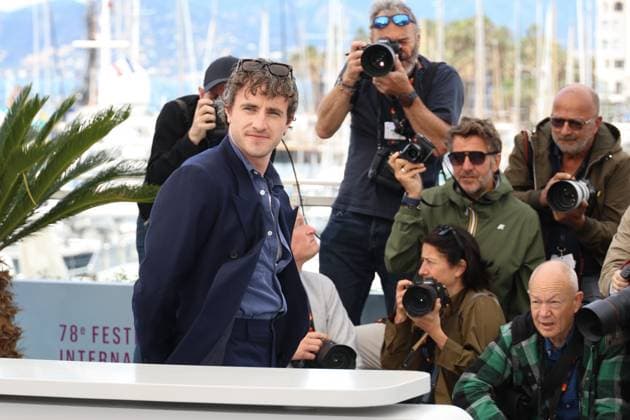 78eme Festival International du Film de Cannes Photocall du film The history of sound 78th Cannes Film Festival Photocall with cast of the film The history of sound Paul Mescal 444935 2025 05 22 Cannes France  Copyright: xIsabellexVautierx xStarfacex STAR_444935_013