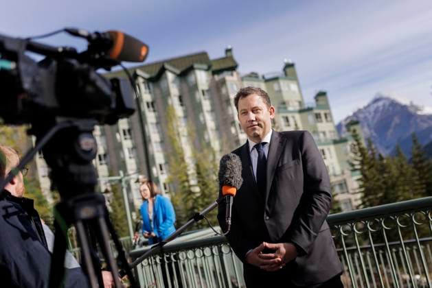 Lars Klingbeil, Bundesminister der Finanzen, aufgenommen im Rahmen des Treffen der G7-Finanzminister und Notenbankgouverneure in Banff, 21.05.2025. Fotografiert im Auftrag des Bundesfinanzministeriums. Banff Kanada Copyright: xKiraxHofmann BMFx