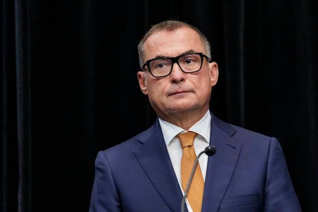 Joachim Nagel, Praesident der Deutschen Bundesbank, aufgenommen bei einer Pressekonferenz im Rahmen des Treffen der G7 FMNBG. Banff, 22.05.2025. Fotografiert im Auftrag des Bundesfinanzministeriums. Banff Kanada Copyright: xKiraxHofmann BMFx